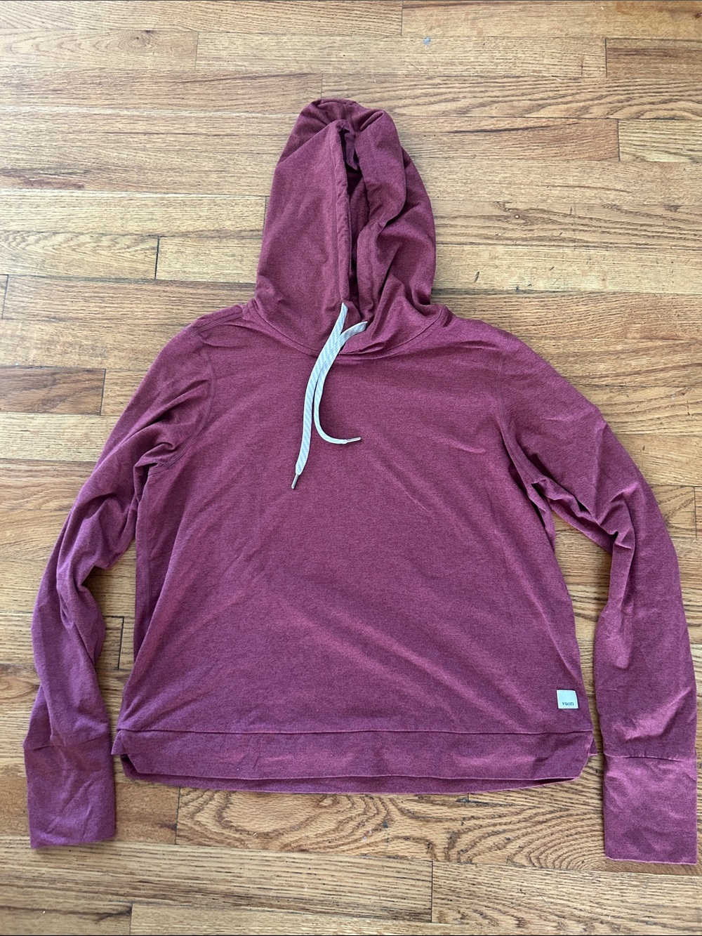 Vuori Lightweight Hooded Pullover - Dusty Rose